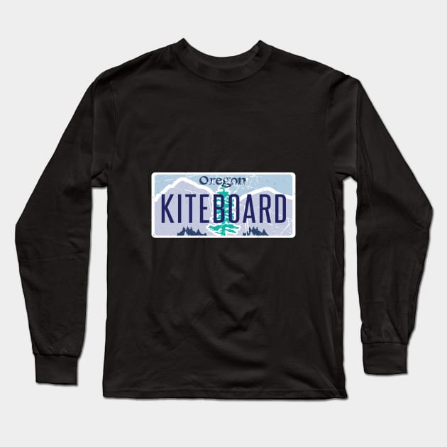 Oregon Kite Boarding Surfing With The Wind Long Sleeve T-Shirt by grillingmontana